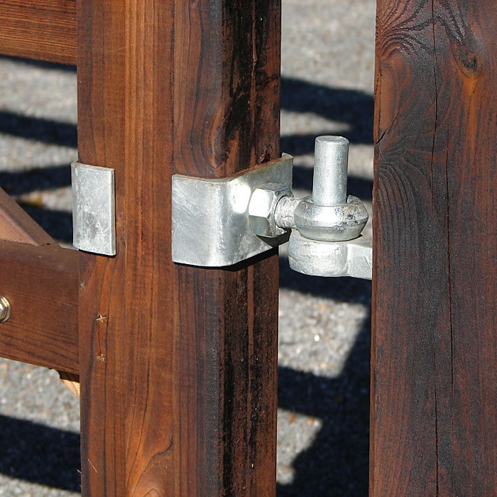 Toraufhängung Set lang - für Holztore ab 3 m