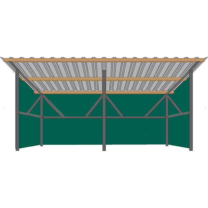 Weidezelt XXL 6 x 4 m mit stabilem Dach