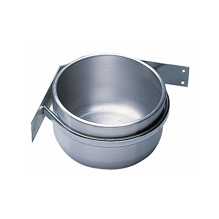 Rundtrog aus Aluminium Eckhalterung