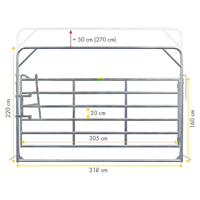 Patura Schwingtor Spezial Breite 3,05 m