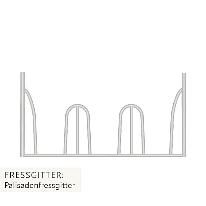 Patura Compact Viereckraufe Mit Palisadenfressgitter Dach Hofmeister Pferdesport