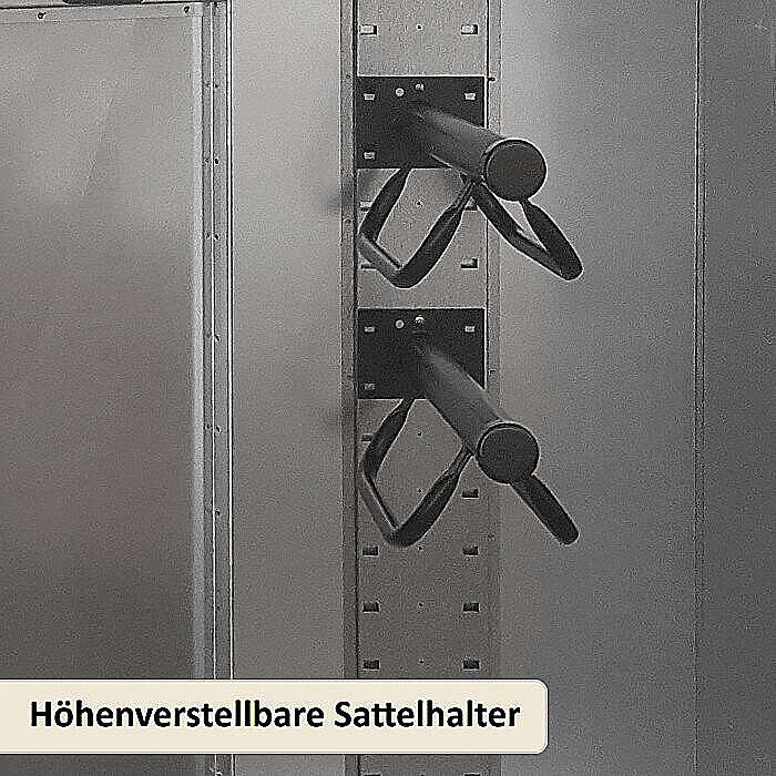 Sattelschrank Classic, Höhe 180 cm - fertig montiert