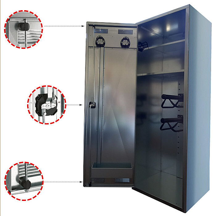 Sattelschrank Classic, Höhe 180 cm - fertig montiert