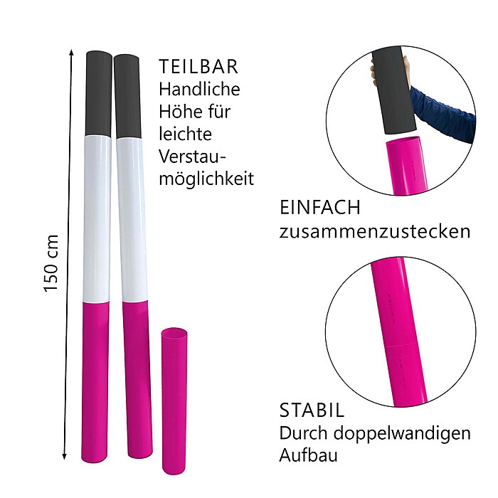 Hindernisstange Kunststoff Profi Vorteilsset
