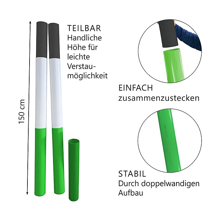 Hindernisstange Kunststoff Profi Vorteilsset
