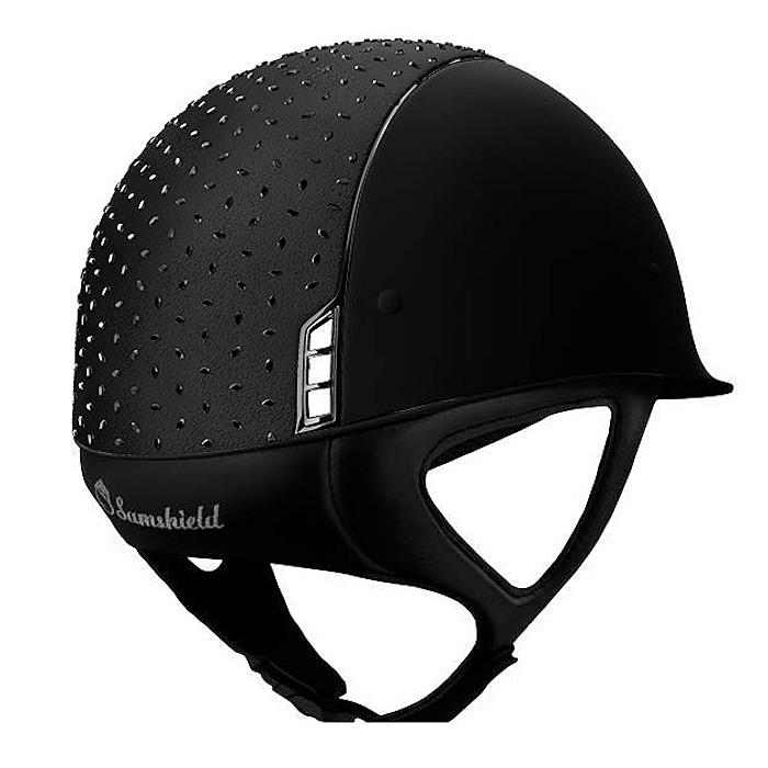Samshield Reithelm Shadowmatt Crystal Comet mit Inlay