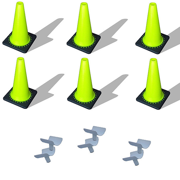 Multifunktionskegel Paket mit Auflagen