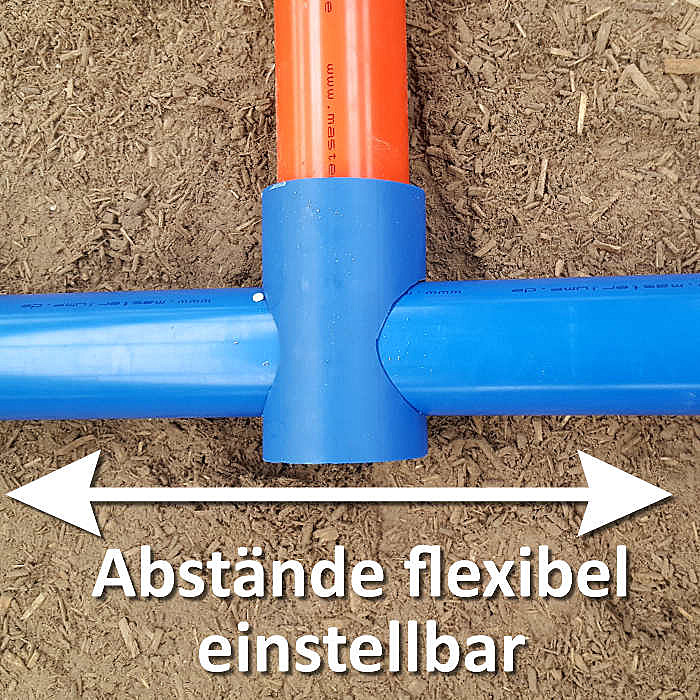 Wegroll-Stopp für Hindernisstangen