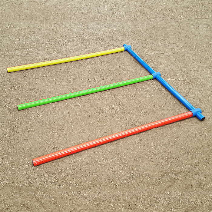 Wegrollsicheres Trabstangen-Set