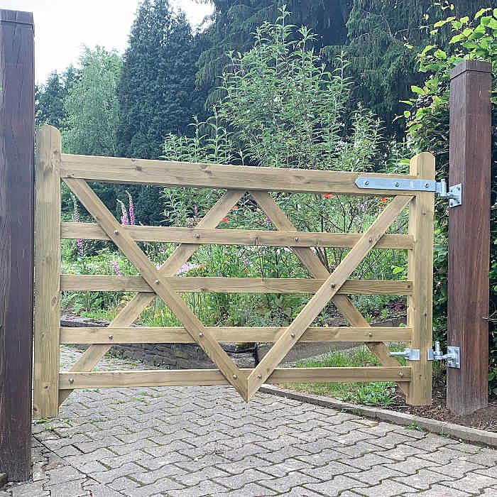 Gartentor Kansas Massiv 180 Cm Breite Aus Kesseldruckimpragniertem