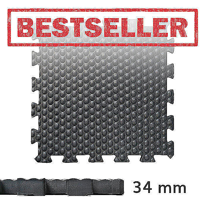 34er-Paket EVA Stallmatten Luckymat 34 mm für 12 qm Box