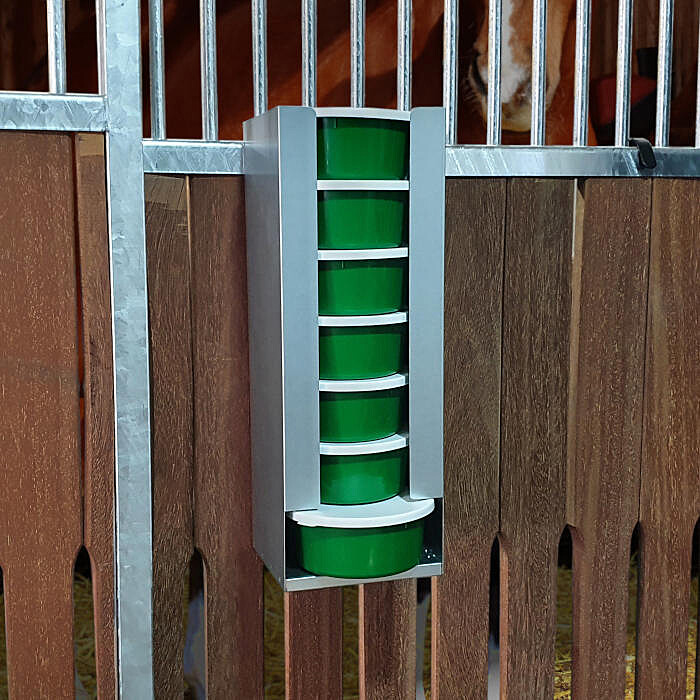 Futterschalen-Spender und Rationsplaner, für Schalen 2 Liter