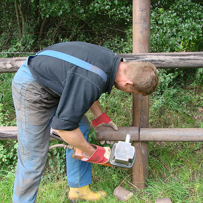Bildergalerie Zaun Montage Halbriegel