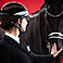  ABUS PIKEUR Reithelm AirLuxe Chrome - langer Schirm 