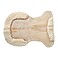 Gelpad vorne erhht, Full Sheepskin Natur
