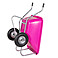 Schubkarre Big Ben 2-Rad Pink 260 Liter