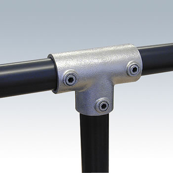 Rohrverbinder A4<BR/>90°-T-Verbinder lang