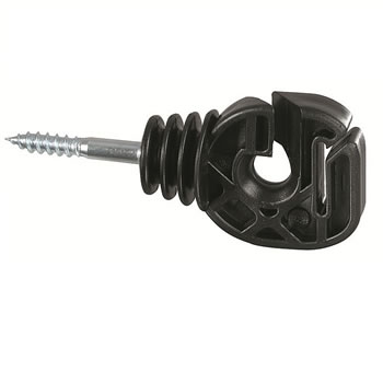 Ringisolator Compact patura Holzgewinde 5,2 mm schwarz Isolator 