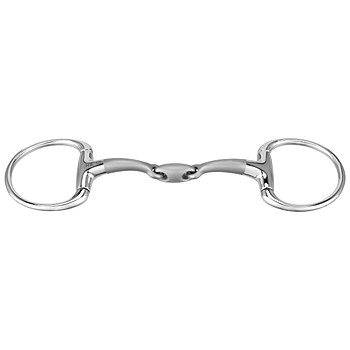 Sprenger Olivenkopfgebiss SATINOX doppelt gebrochen 14 mm Stärke