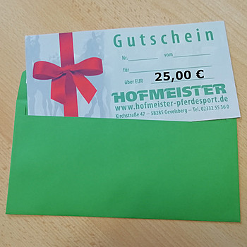 Geschenkgutschein Euro 25,00