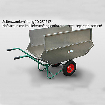 Seitenwanderhhung fr Hofkarre 450 Liter