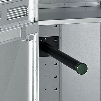 Rundrohr-Sattelhalter für Sattelschrank