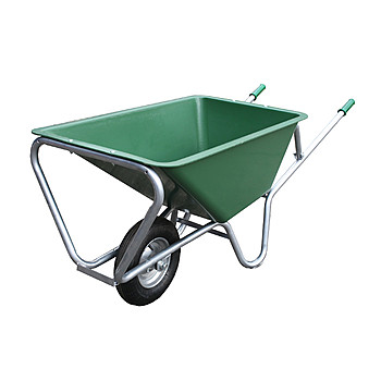 Schubkarre Kunststoff 170 Liter breiter Kippbgel