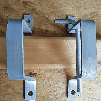 Schubstangenhalter Set für Rundholz 12 cm mit Sicherung