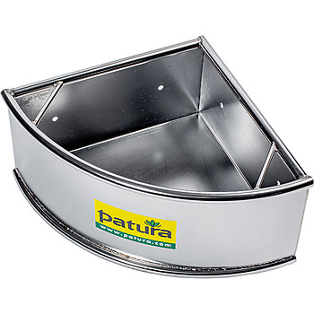 Patura Eck-Futtertrog Edelstahl