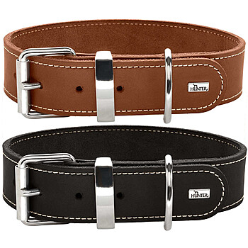 HUNTER Hundehalsband Aalborg Special Rindsleder