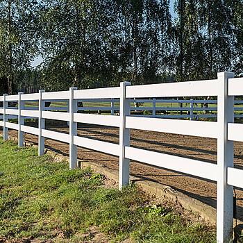 Kunststoffzaun 3 Riegel - Denver